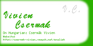 vivien csermak business card
