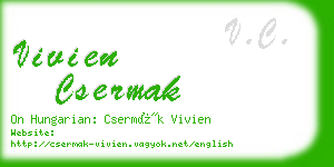 vivien csermak business card